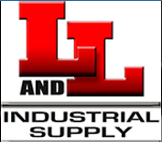 L&L Industrial Supply Logo with block red letters